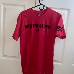 Red men’s medium tshirt.